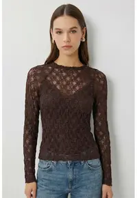 Bluza dama - Happiness Istanbul - Maro inchis - Dantela