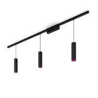 Kit HUE PERIFO, 3(3x500lm) spoturi suspendate + 2 sine aparente (0.5m si 1m), BT , RGB