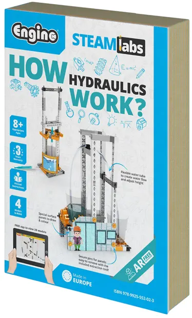 Set de construcție Engino Steamlabs - Cum funcționează hidraulica