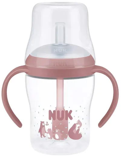 Biberon NUK Perfect Match - Cu pai de silicon, TC, РР, 150 ml, Urs