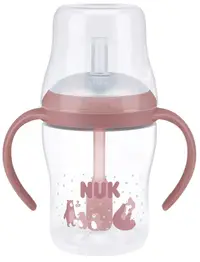 Biberon NUK Perfect Match - Cu pai de silicon, TC, РР, 150 ml, Urs