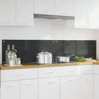 vidaXL Panou de bucătărie 2 buc. Gri închis 100 x 40 cm