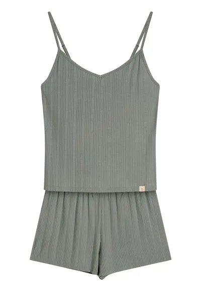 Pijama dama Jenius2 verde pal - Logo