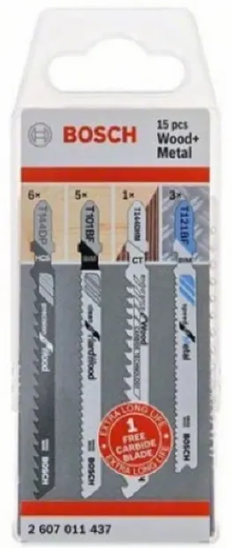 Set cuțite pentru lemn și metal Bosch - 15 buc.