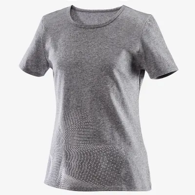 Tricou 100 educație fizică Gri închis Fete