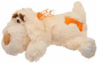 Jucărie de pluș Amek Toys - Câine culcat, bej, 45 cm