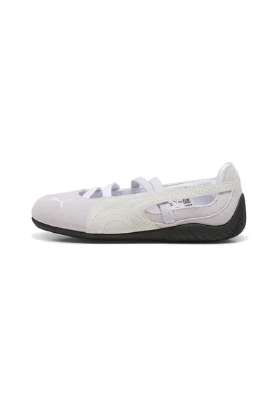 Balerini de piele intoarsa Speedcat - Alb/Roz pal/Bej deschis