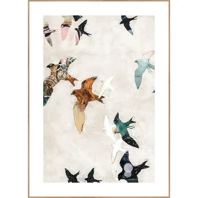 Tablou 30x40 cm Abstract Birds – Malerifabrikken
