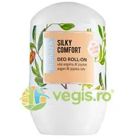 Deodorant Roll-On Natural pentru Femei pe Baza de Piatra de Alaun cu Unt de Shea si Jojoba Silky Comfort 50ml