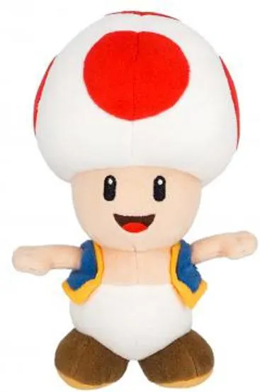Jucarie de plus Nintendo Together Super Mario Toad Rouge 20 cm