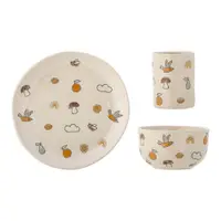 Set de veselă pentru copii 3 buc. din gresie Agnes – Bloomingville Mini