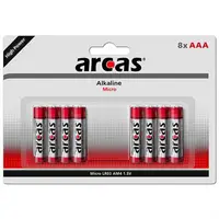 Baterii AAA R3, blister 4 + 4 Buc. Arcas