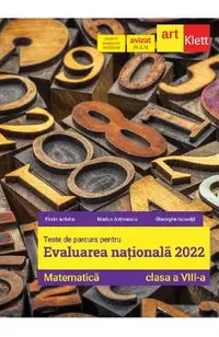 Evaluare nationala 2022. Matematica - Clasa 8 - Teste de parcurs