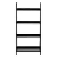 Bibliotecă Actona Wally, înălțime 130 cm, negru