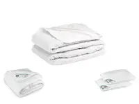 Pachet 1 Protectie pentru saltea HypoallergenicMed, 140x200 + Pilota de vara HypoallergenicMed, 180x200 + 2 Perna HypoallergenicMed, 50x70
