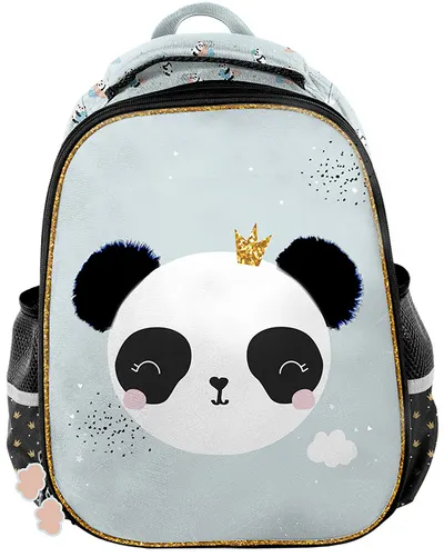Ghiozdan dur ergonomic Paso Panda - Cu 2 compartimente