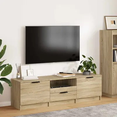 vidaXL Comodă TV din stejar Sonoma 140x35x40 cm, lemn stratificat