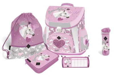 Set școlar Lizzy Card Wild Beauty Purple - 5 în 1
