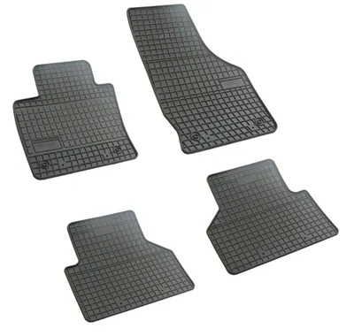 Set covorase auto din cauciuc Audi Q3 2011-2018, Negru, presuri FROGUM, negre, 4 buc.