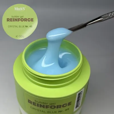 Reinforce Builder Gel Crystal Blue 45/50g Macks - REBGAR-50