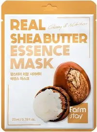 FarmStay Real Essence Mască de față folie Shea Butter, 23 ml