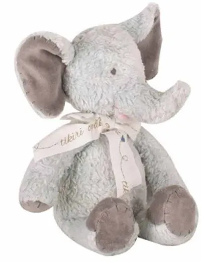 Jucărie moale Tikiri - Elefant, 18 cm