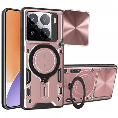 Husa pentru Xiaomi 15, Techsuit, CamGuard Pro, Roz Aurie