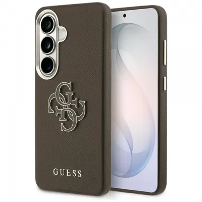 Husa pentru Samsung Galaxy S26 Plus S947, Guess, 4G Grained Big and Classic Logo, Maro