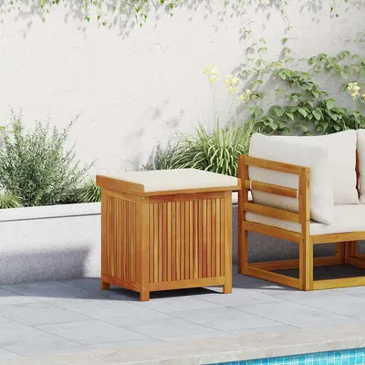 Gossi cutie de perne de exterior 60x50x61 cm din lemn masiv de salcam