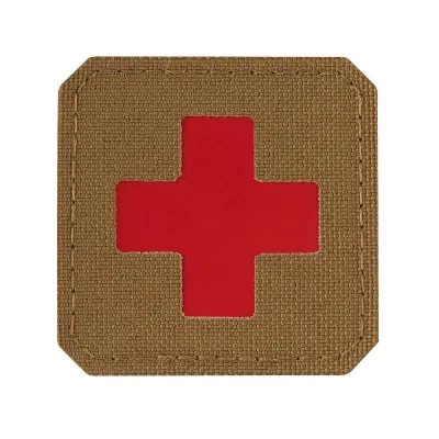 Patch Medic Cross Laser Cut M-TAC – Coyote + Rosu - Default Title