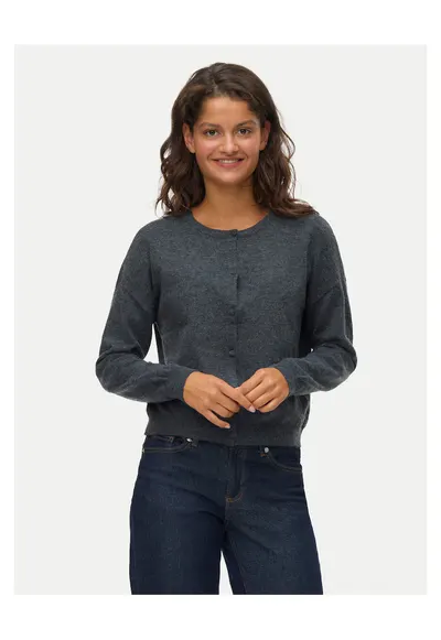 Cardigan dama - gri - inchidere cu nasturi - Gri
