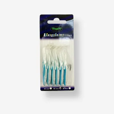 Nălucă Flexibilă Raglou Pearl 8.5cm Albastru x12 pescuit marin