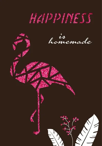 Felicitare Gespaensterwald Paper Deluxe - Flamingo