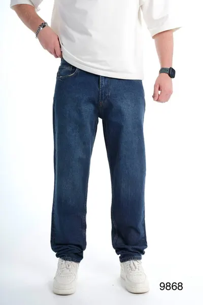 Blugi Bărbați Denim Relaxed Fit Jogger Classic Dark-Blue Bgas1169(9868) (mărime: 30)