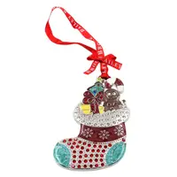Decorațiune de Crăciun Bailey & Brooke, metalică, în cutie elegantă - Ciorăpel