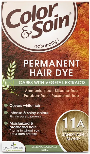 3 Chenes Color & Soin Vopsea de păr, 11A Culoare blond cenușiu nisip