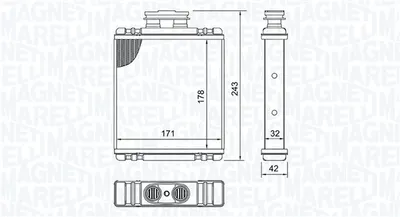 Schimbator caldura incalzire habitaclu potrivit AUDI A1; SEAT IBIZA IV, IBIZA IV SC, IBIZA IV ST, TOLEDO IV; SKODA FABIA III, RAPID; VW POLO, POLO V 1.0-2.0 01.14-12.22