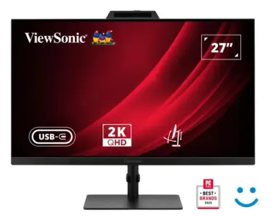 Monitor IPS LED Viewsonic 27inch VG2741V-2K, QHD (2560 x 1440), HDMI, DisplayPort, Pivot, Boxe, 120 Hz, 3.9 ms (Negru)
