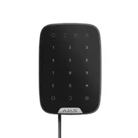 Tastatura cu touch cablata Ajax Keypad Fibra BL, 15 taste, silent alarm, 2000 m, 4 fire