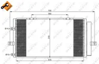 Radiator clima AC cu uscator MG MG ZT, MG ZT- T; ROVER 75 1.8-4.6 intre 1999-2005