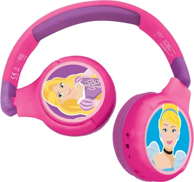 Căști pentru copii Lexibook - Princesses HPBT010DP, wireless, roz