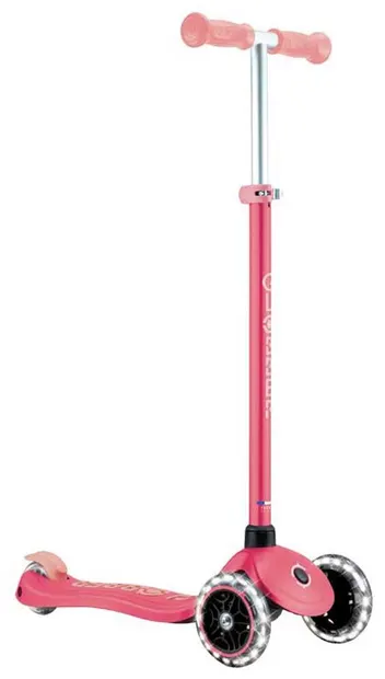 Trotinetă Globber - Primo Plus Glow Lights, coral