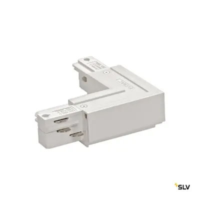 EUTRAC L-conector cu prosuectie ext., alb, RAL 9016