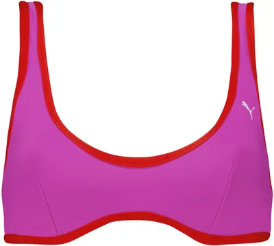Top de baie damă Puma - Reversible Top, mărimea S, roz/roșu