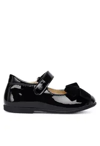 Pantofi copii - piele naturala - negru - velcro -