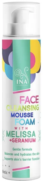 Ina Essentials Spumă naturală de curățare pentru față, cu roiniță și geraniu, 90 ml