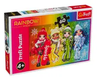 Puzzle Trefl din 60 de piese - Păpușile Rainbow High