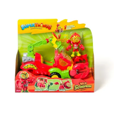 Set figurina cu vehicul, SuperThings, Wild Scorpion
