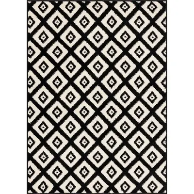 Covor negru-alb 80x120 cm Avanti – FD