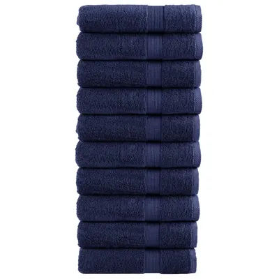 Gossi prosoape de baie premium solund 10buc albastru 100x150cm 600gsm